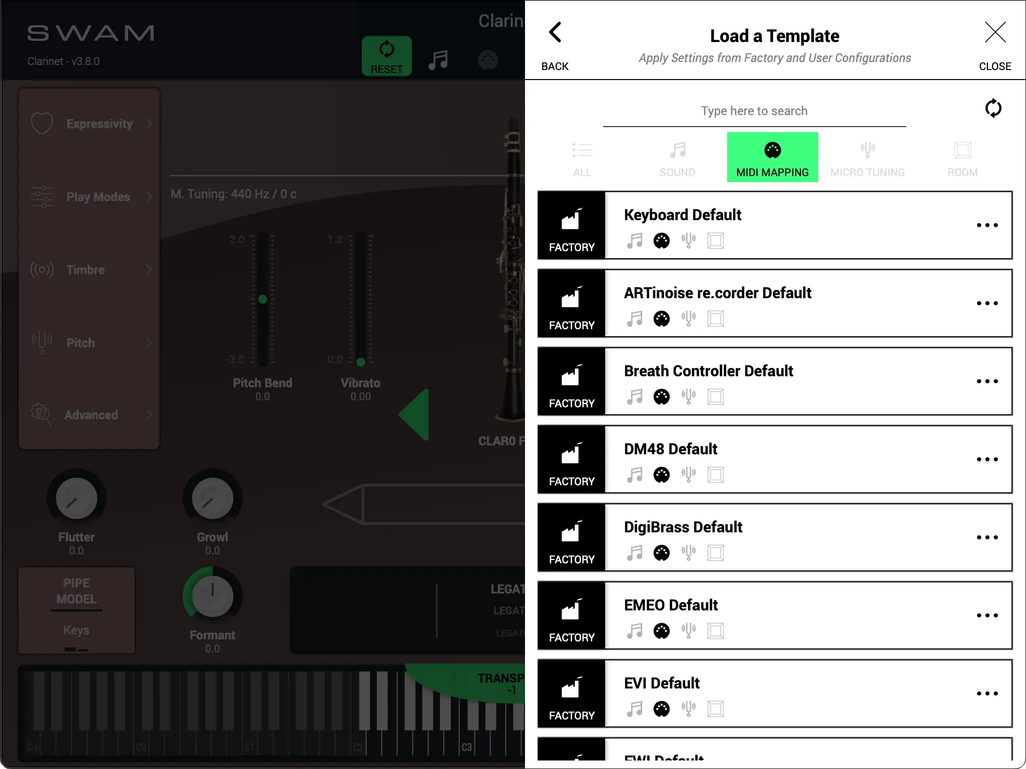 MIDI Mapping - Presets